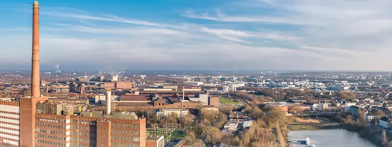 Skyline der Stadt Duisburg
