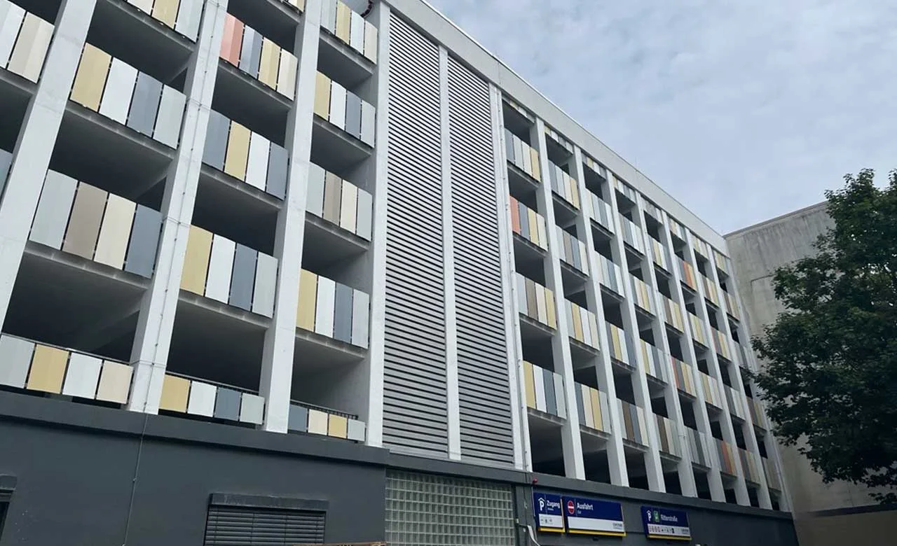 Parkhaus Ritterstraße Bielefeld Aussenansicht