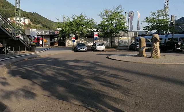 Parkplatz Hauptbahnhof in Bingen am Rhein