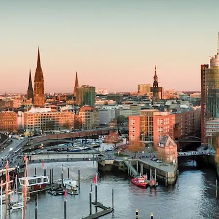Skyline der Stadt Hamburg
