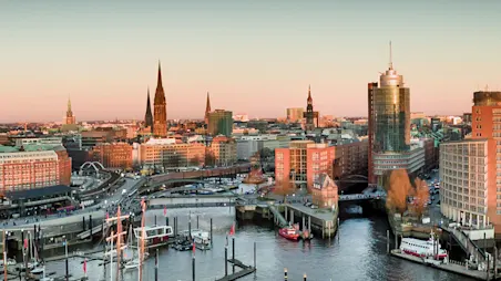 Skyline der Stadt Hamburg