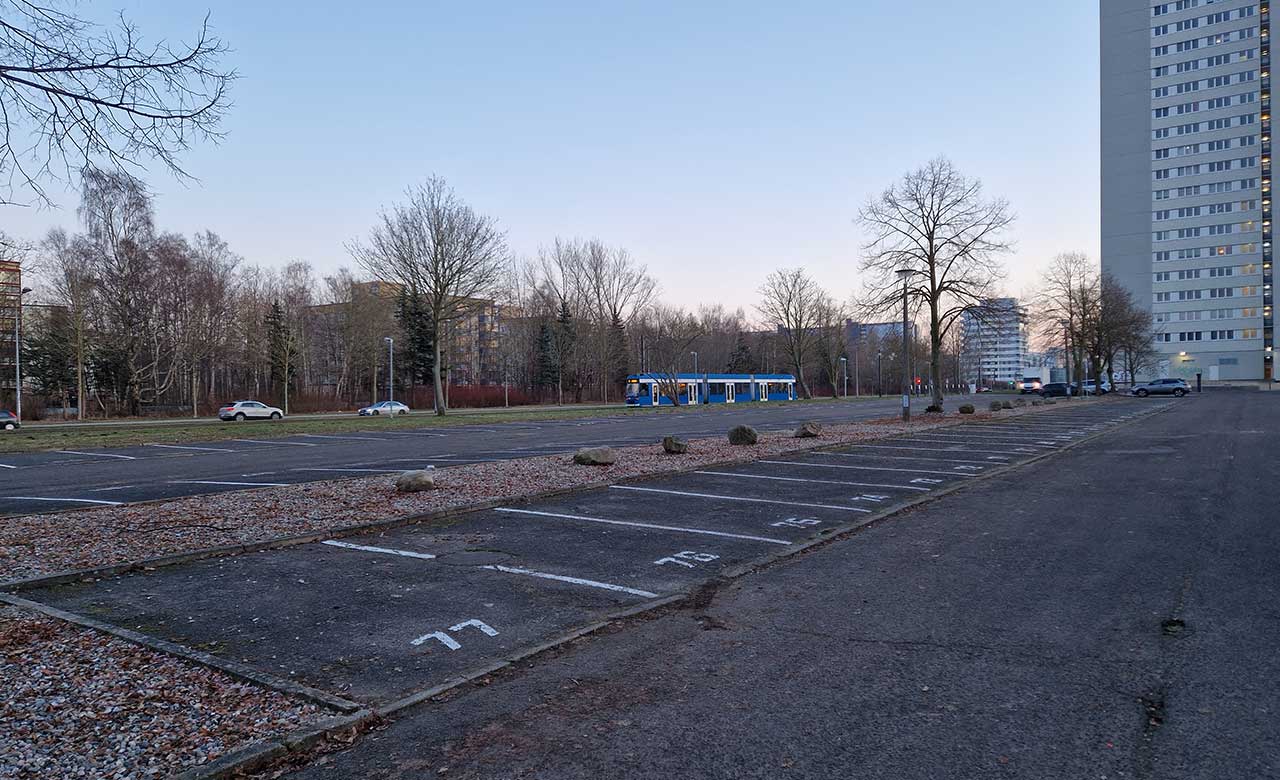 Parkplatz Everstower in Rostock
