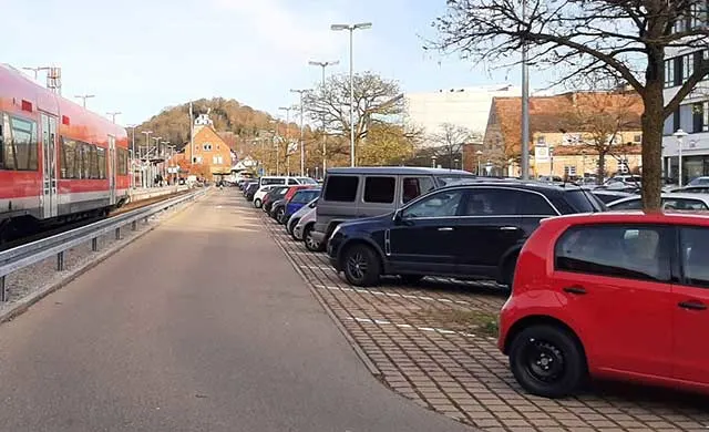 Parkplatz Bahnhof in Herrenburg