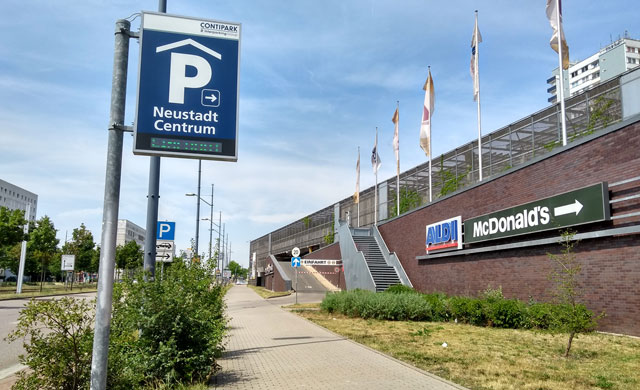 Parkhaus Neustadt Centrum in Halle