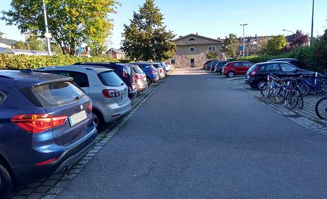 Parkplatz Bahnhof in Weiden