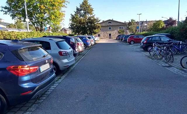 Parkplatz Bahnhof in Weiden