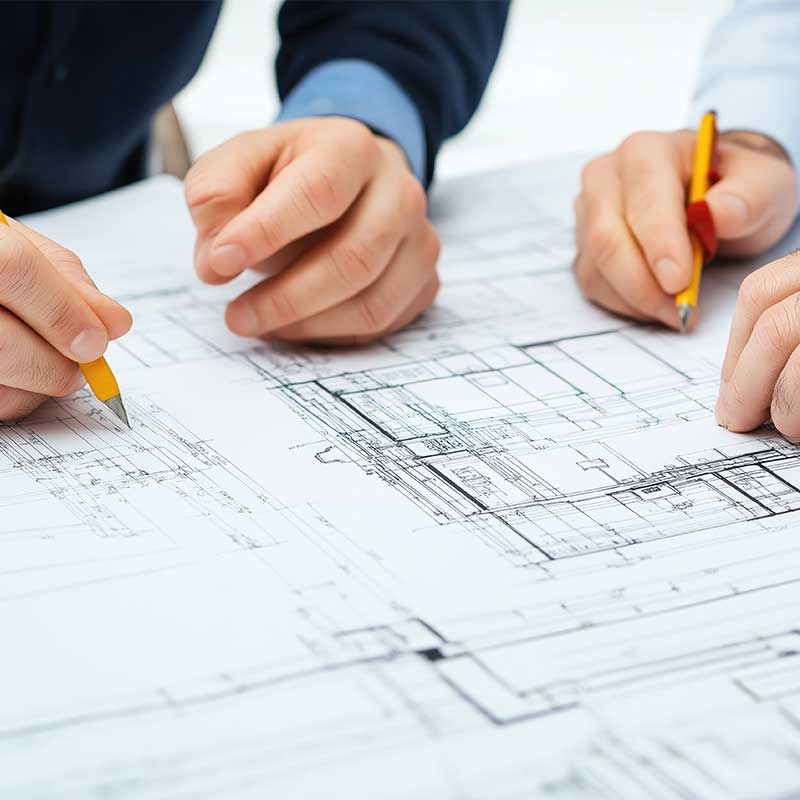 Menschen arbeiten an einer passenden Lösung 