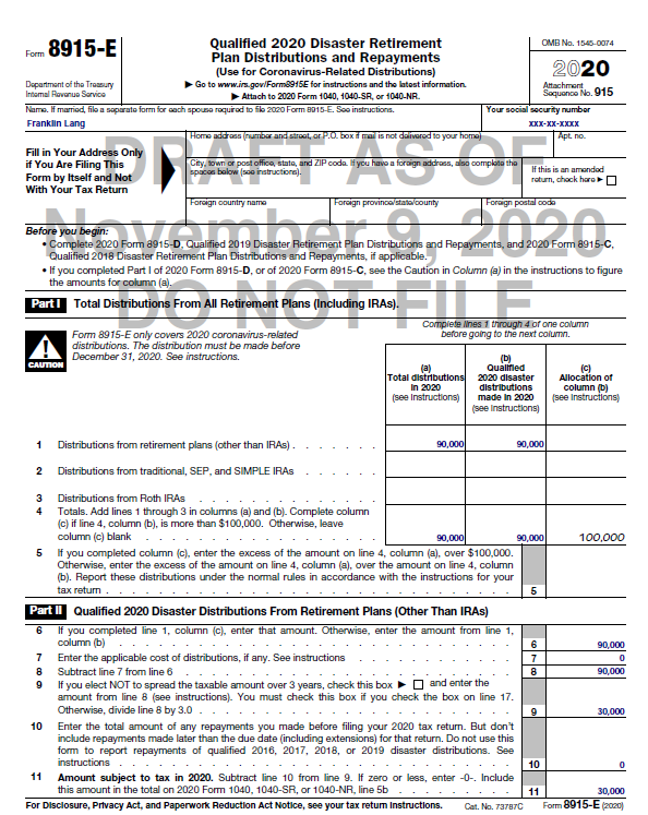 Form 8915 F T 2023 Printable Forms Free Online