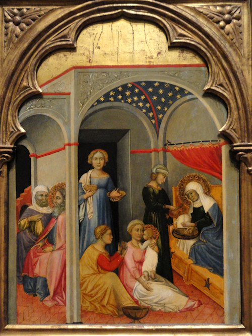 Museio The Nativity of the Virgin Andrea di Bartolo