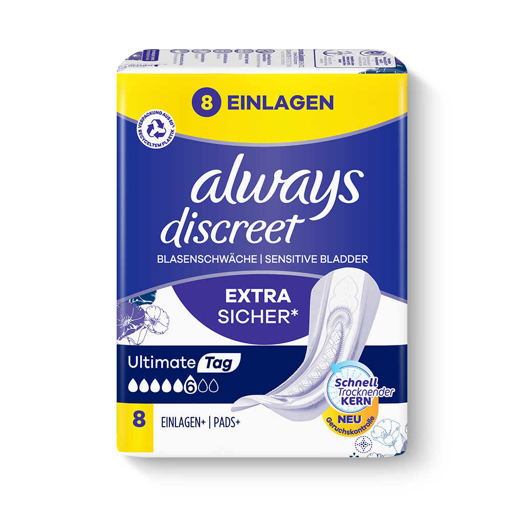 Always Discreet Inkontinenz Einlagen+ Ultimate Tag 8 stück