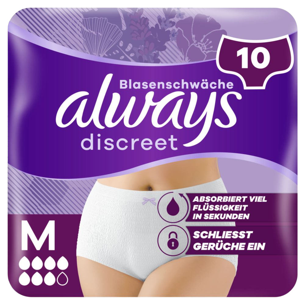 Always Discreet Inkontinenz Höschen Plus Größe M