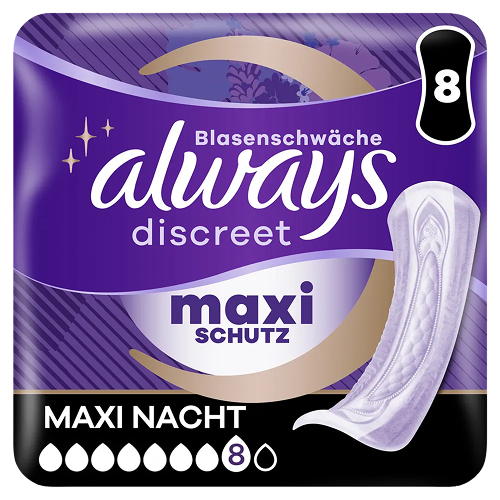 Always Discreet Inkontinenz Einlagen+ Ultimate Nacht