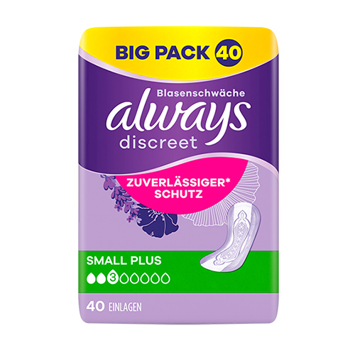 Always Discreet Servietten Normal – Für Blasenschwäche, 2er Pack (2x12 Stück), Diskret & Saugstark