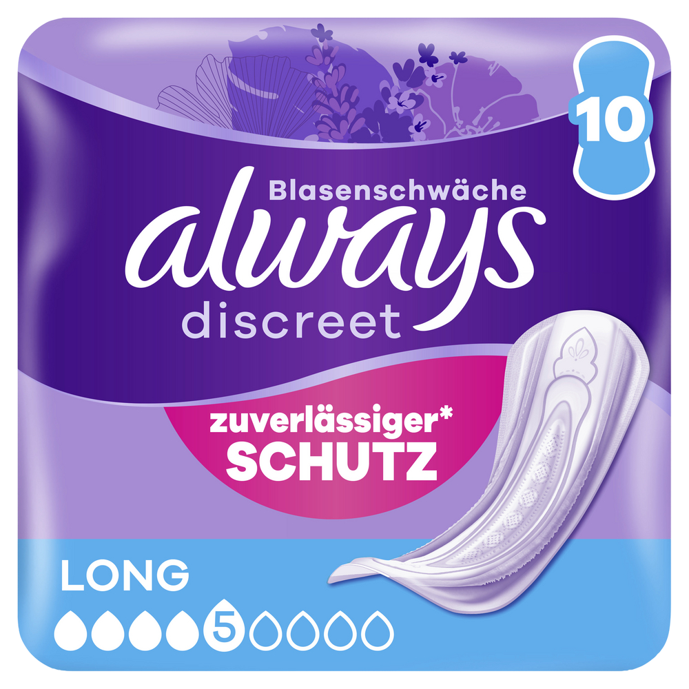 Always Discreet Inkontinenz Einlagen+ Long