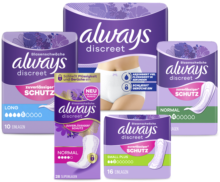 Always Discreet Produkte
