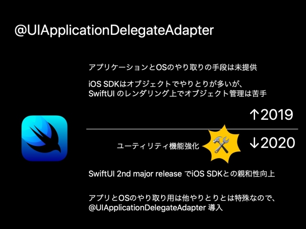 @UIApplicationDelegateAdapterについて読み物 - SwiftUIからアプリ始めた人むけ