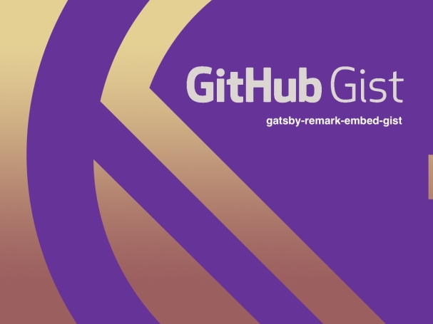 GatsbyJSにGitHub Gist埋め込みプラグインを導入する - gatsby-remark-embed-gist
