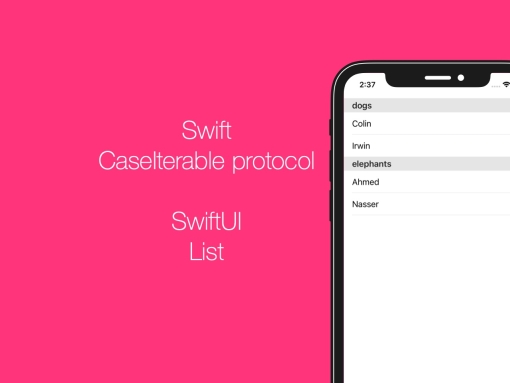 CaseIterableサンプルコードをSwiftUIに置き換える - SwiftUI100行チャレンジ⑨