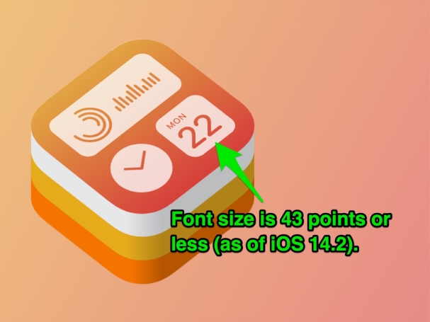WidgetKitではテキスト表示用フォントサイズに制約あり(iOS14.2現在) - iOSアプリ開発