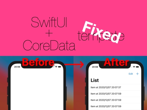 初手で迷わないCoreData有効 Life Cycle SwiftUI App テンプレート(Xcode12.2 later) - iOS Application Develop