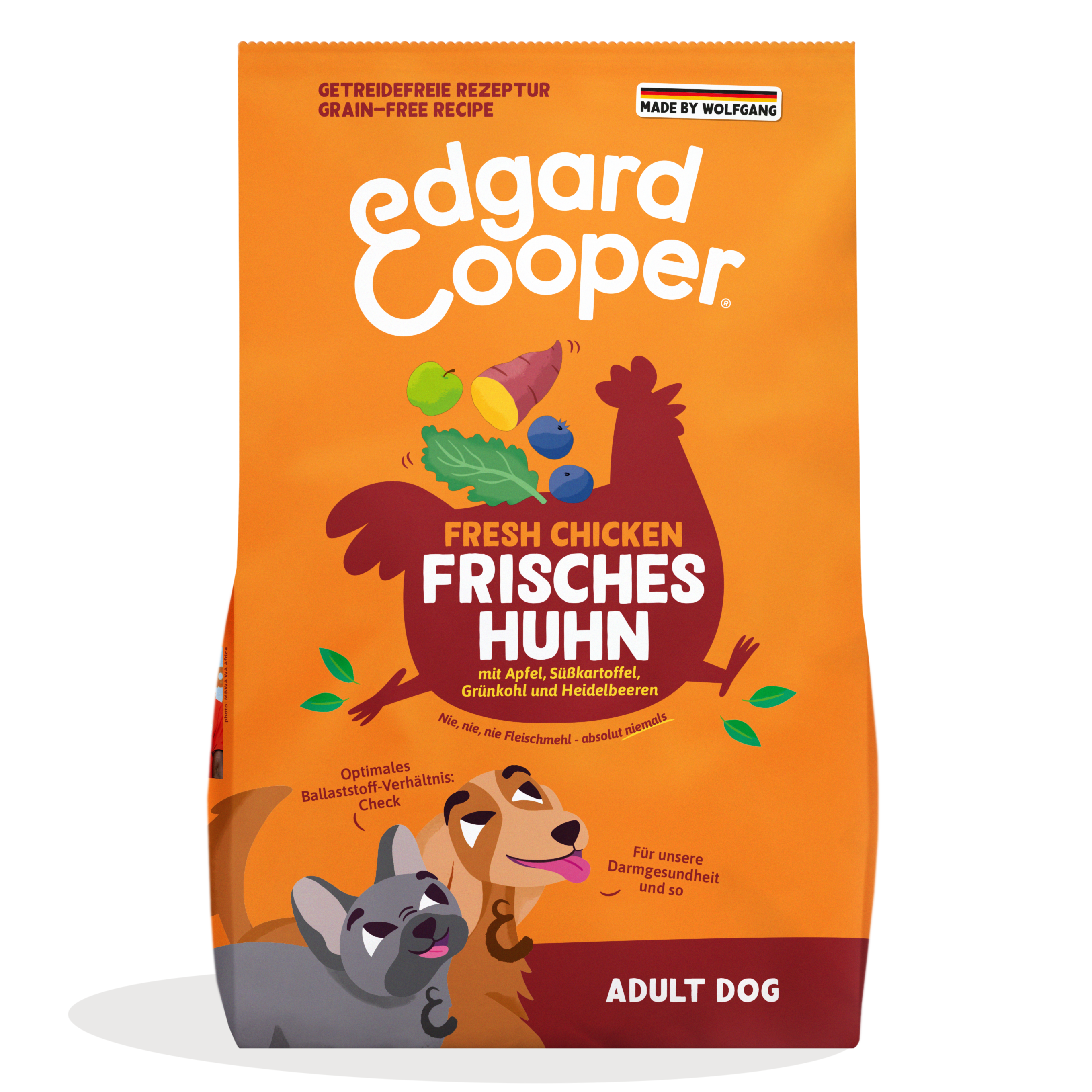 Getreidefreies Trockenfutter fr Adult Hunde  Frisches Huhn | Edgard &  Cooper