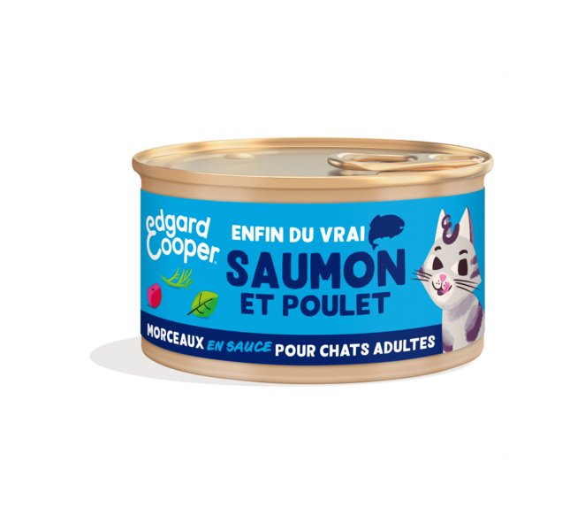 Product - Cat - Adult - Chunks in sauce - Salmon & Chicken - FR