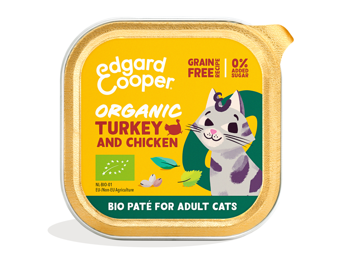 Pack - Cat Adult Pate Organic Turkey Chicken EN