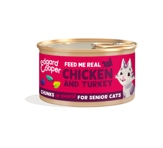 Pack - Cat Senior Chunks Chicken Turkey EN