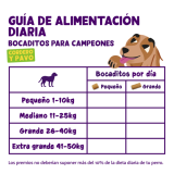 Feeding guidelines - DOG_JR-AD-SR_BITE_LAMB12-TURKEY33 - ES