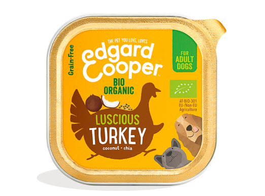 Pack - Dog Adult Paté Cup Organic Turkey EN