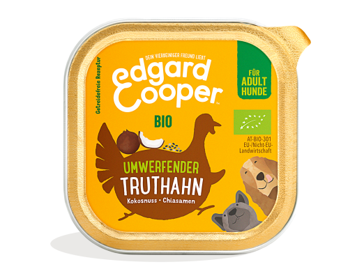 Pack - Dog Adult Paté Cup Organic Turkey DE