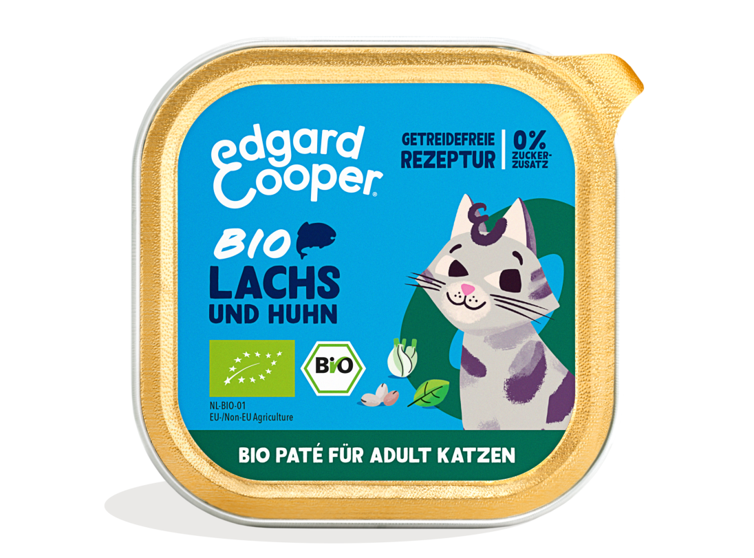 Pack - Cat Adult Pate Organic Salmon Chicken DE