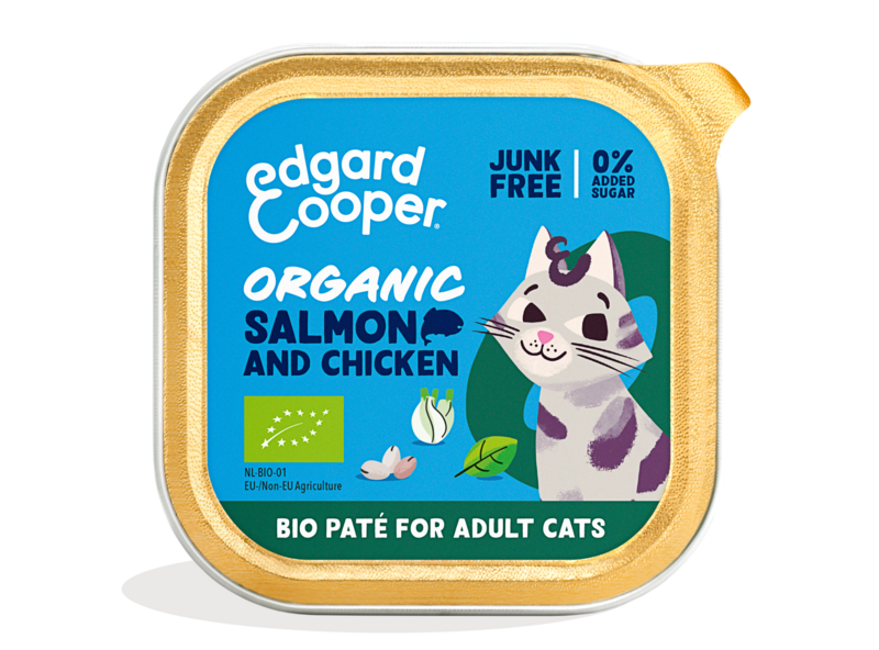 Organic Salmon and Chicken Grain-Free Paté for Cats | Edgard & Cooper