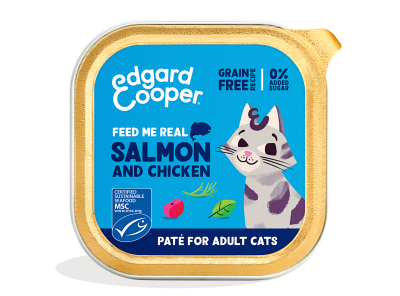 Pack - Cat Adult Pate Salmon Chicken EN