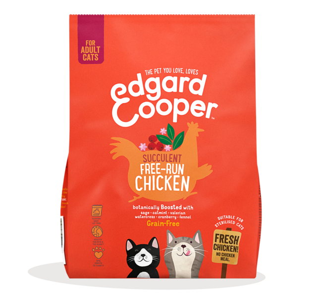 Croquettes Pour Chats Au Poulet Eleve En Liberte Sans Cereales Edgard Cooper