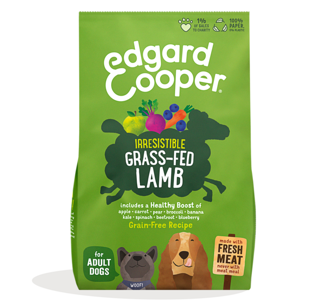 Fresh Grass-Fed Lamb Grain-Free Dog Kibble | Edgard & Cooper - Grain Free Dog Kibble With Lamb And Coconut