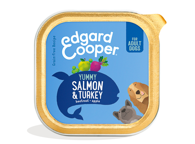 Edgard & Cooper Grain Free Adult Dog Wet Food Cup 150g Salmon