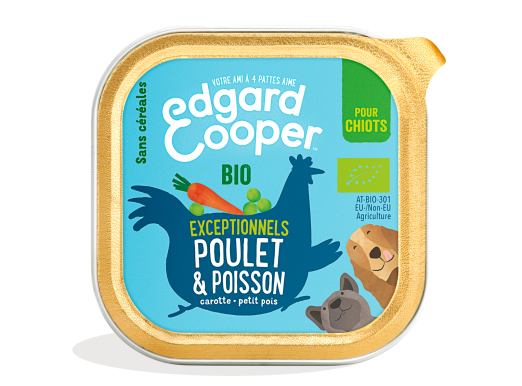 Pack - Dog Junior Paté Cup Organic Chicken Fish FR