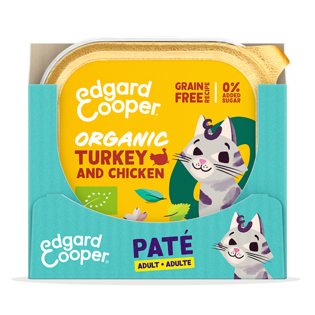 Pack - Cat Adult Pate Organic Turkey Chicken SRP EN