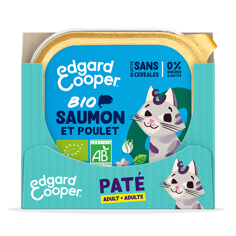 Pack - Cat Adult Pate Organic Salmon Chicken SRP FR