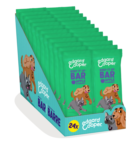 Pack - DOG_JR-AD-SR_BAR_APPLE10-BLUEBERRY1_BAG_30G_X24 - EN