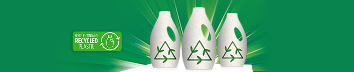 Ariel Bottles Contain Recycled Plastic