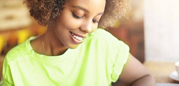 Women Wearing A Lime Green Cotton Tshirt