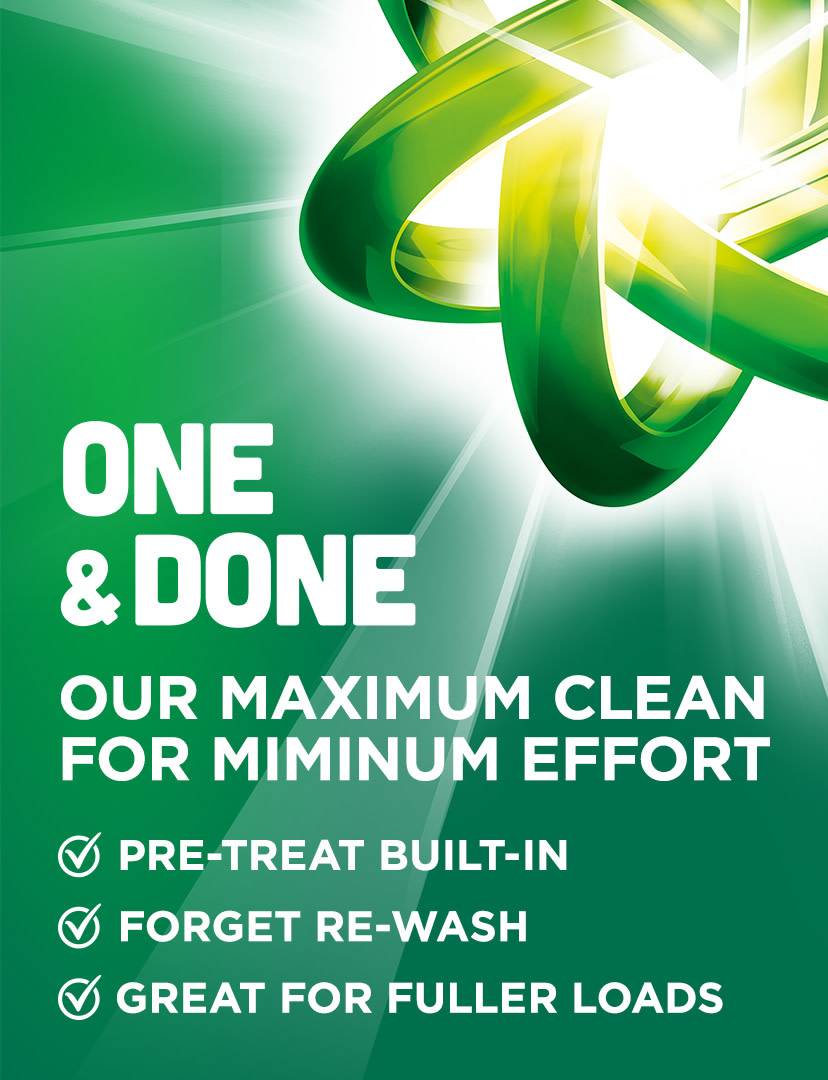  One & Done - our maximum clean -