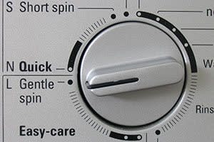 Washing Machine Knob On Gentle Spin