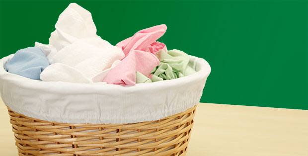 Basket Filled With Laundry