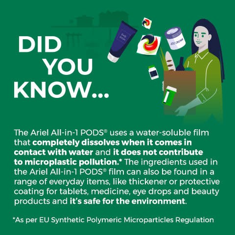 How Polyvinyl alcohol (PVOH / PVA) used in laundry is safe and water soluble to not contribute to plastic pollution