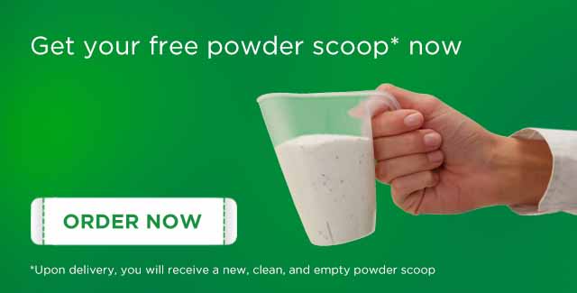 Get your free powder scoop now