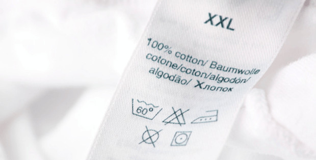 Cotton Cloth Fabric Care Tag