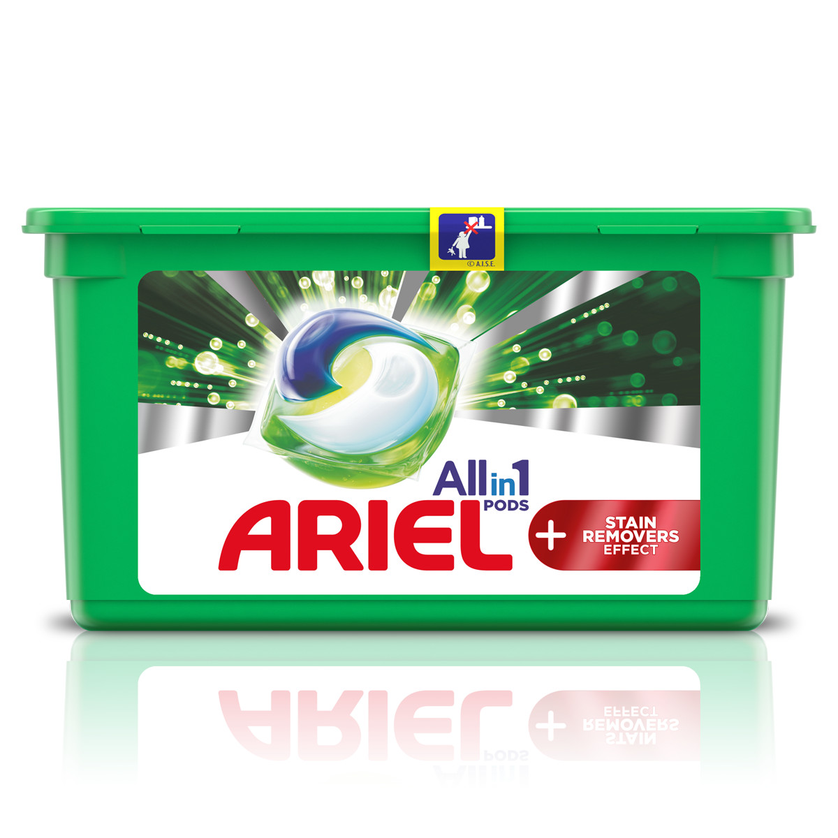 Ariel All-in-1 PODS +Stain Removers Effect